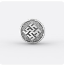 Шарм Цветок Папоротника из серебра