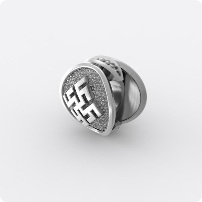 Шарм Цветок Папоротника из серебра